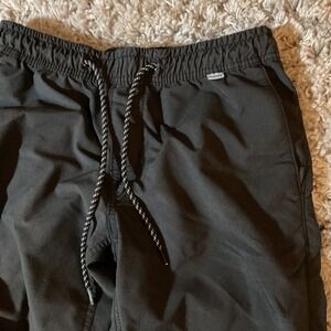 Hurley Black Drawstring Elastic‎ Waist Sweatpants Size S